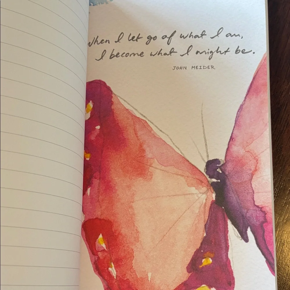 Daily Planner Butterfly Notebook Journal and Memo Pad Set with Pen
